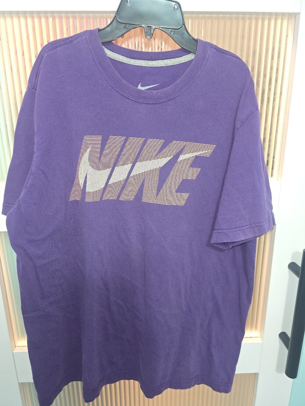 Nike Purple Short Sleeve Tee with Gold Logo